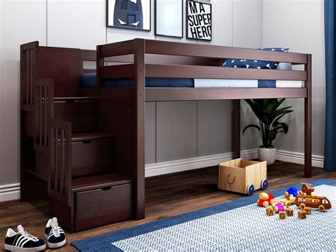 twin sized loft bed|loft bed for twin mattress.